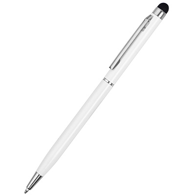 Ручка металлическая Dallas Touch, белая (Белый)