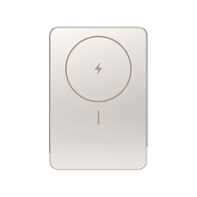 Беспроводной магнитный ПЗУ Xiaomi Super Slim Magnetic Power Bank 5000, фиолетовый