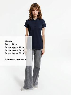 Рубашка поло женская Virma Premium Lady, темно-синяя