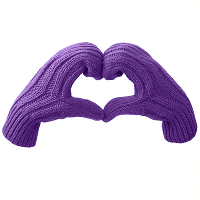 Варежки вязаные НАСВЯЗИ© шерсть/акрил