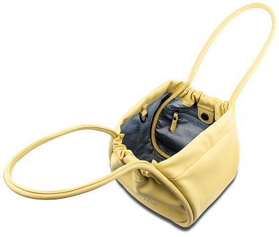 Сумка наплечная женская BUGATTI Daria, жёлтая, полиуретан, 36х16х24 см, 7 л