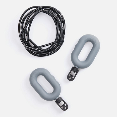 Мультифункциональная скакалка с эспандером Multi McFly, серая