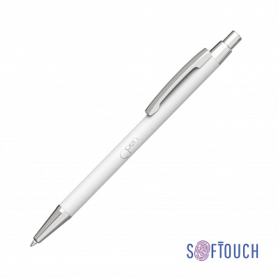 Ручка шариковая "Ray", покрытие soft touch  (Белый)