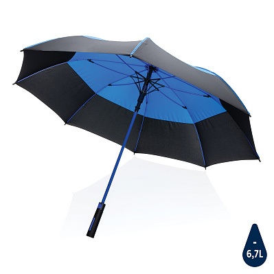 Зонт-антишторм Impact из RPET AWARE™ 190T, d120 см (Синий;)