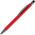 Ручка шариковая Atento Soft Touch со стилусом, красная - Фото 1