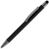 Ручка шариковая Atento Soft Touch Stylus со стилусом, черная - Фото 1
