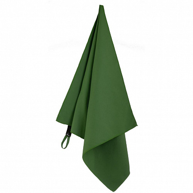 Спортивное полотенце Atoll Medium, темно-зеленое (Зеленый)
