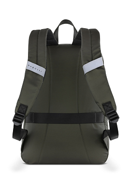 Рюкзак BUGATTI Blanc 15'', оливковый, тарпаулин/полиэстер, 32х15,5х45 см