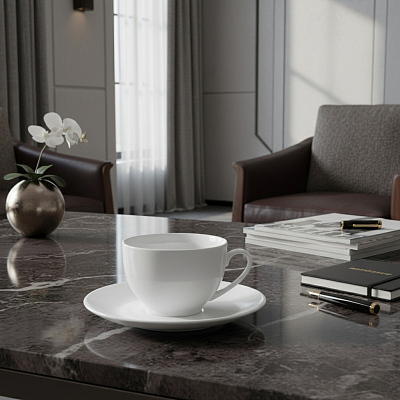 Чайная пара Swan, белая