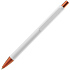 Ручка шариковая Chromatic White, белая с оранжевым - Фото 3