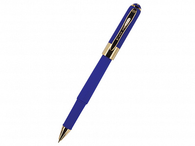 Ручка пластиковая шариковая Monaco (Сине-фиолетовый/золотистый)