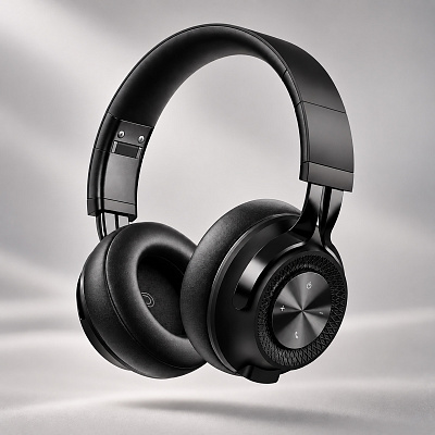 Беспроводные накладные наушники Stereo Style, BT 5.3, 400мАч (Чёрный)