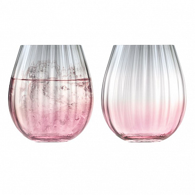 Набор из 2 стаканов Dusk  с серым (Розовый)