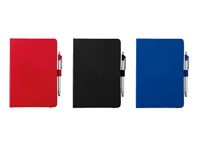 Блокнот A5 Crown с шариковой ручкой-стилусом