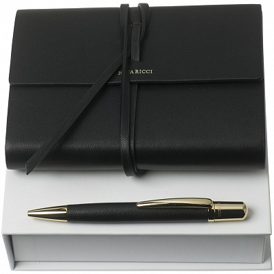 Набор Pensee: блокнот А6 и ручка  (Черный)