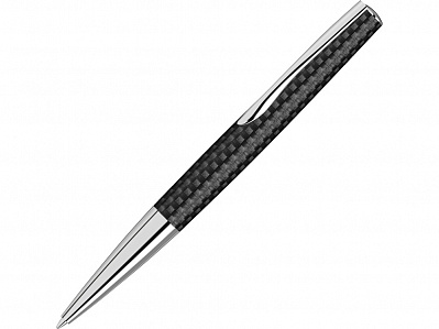 Ручка шариковая металлическая Elegance из карбонового волокна (Черный/серебристый)