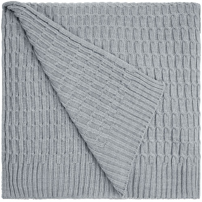 Плед Slumberland, серебристо-серый меланж