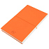 Бизнес-блокнот "Combi", 130*210 мм, бело-оранжевый, кремовый форзац, гибкая обложка, в клетку/нелин - Фото 5