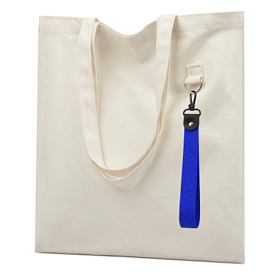 Сумка для покупок LUMISSA 325 г/м² с ремувкой, натуральный/синий (Бежевый/синий)