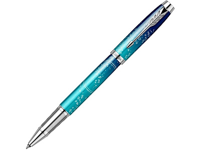 Ручка роллер Parker IM Royal (Голубой, синий, серебристый)