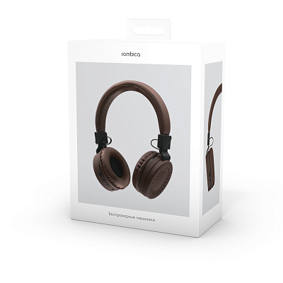 Наушники беспроводные Rombica MySound BH-11, коричневый