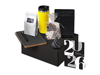 Подарочный набор Re:Charge с термокружкой, кофе и блокнотом