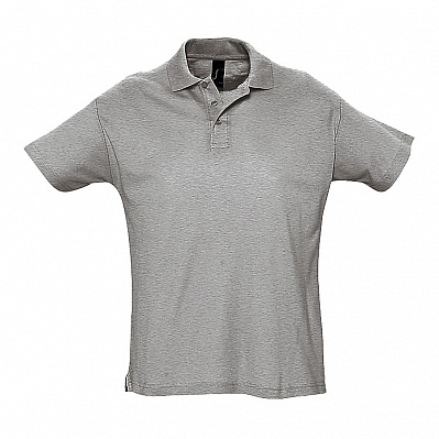 Рубашка поло мужская SUMMER II 170  (Серый меланж)