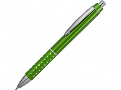 Ручка пластиковая шариковая Bling (Зеленый/серебристый)