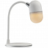 Лампа с колонкой и беспроводной зарядкой lampaTon, белая - Фото 4