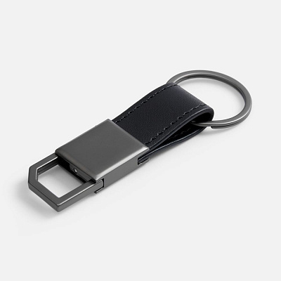 Брелок с карабином Rengas, черный (Чёрный)