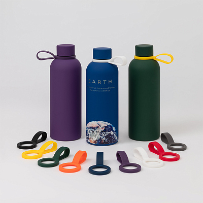 Термобутылка вакуумная герметичная Prima, синяя