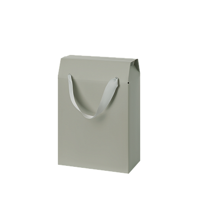 Подарочная коробка-пакет универсальная малая, серая (Серый)