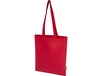 Эко-сумка Мадрас Блэнд из переработанного хлопка 140 г/м2 (Красный)