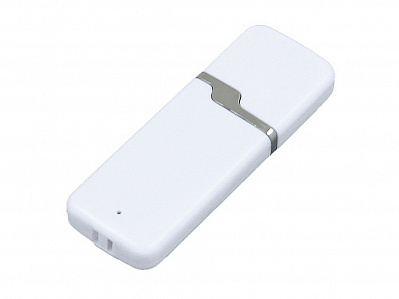 USB 2.0- флешка на 16 Гб с оригинальным колпачком (Белый)