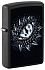 Зажигалка ZIPPO Dragon Eye с покрытием Black Light, латунь/сталь, черная,матовая 38x13x57 мм - Фото 1