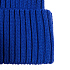 Вязаная шапка с козырьком Peaky, синяя (василек) - Фото 5