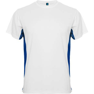 Спортивная футболка TOKYO мужская, БЕЛЫЙ/КОРОЛЕВСКИЙ СИНИЙ S (Белый/королевский синий)