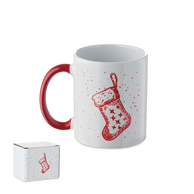 Seasonal ceramic mug 300ml (Красный)