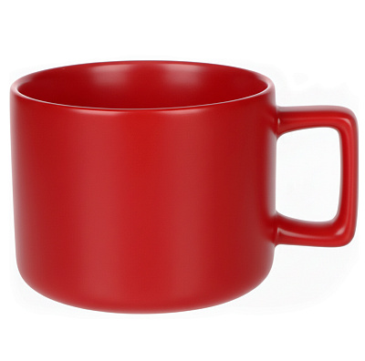 Кружка керамическая Geometry, красная (Красный)