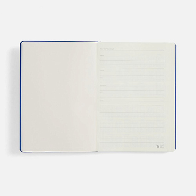 Ежедневник Urban Metal, недатированный, ярко-синий