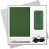 Подарочный набор Tweed, зеленый (ежедневник, ручка, аккумулятор) - Фото 1