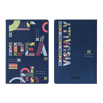 Блокнот Alpha slim, синий