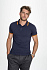 Рубашка поло мужская Pasadena Men 200 с контрастной отделкой, ярко-синяя (royal) с неоново-розовым - Фото 4