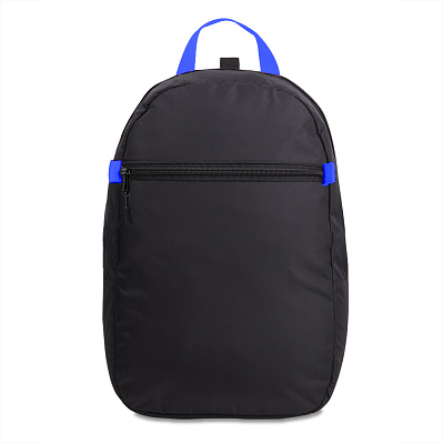 Рюкзак INTRO с ярким подкладом (Синий, черный)