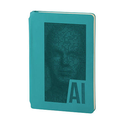 Ежедневник недатированный "Альба", формат А5, гибкая обложка, бирюзовый