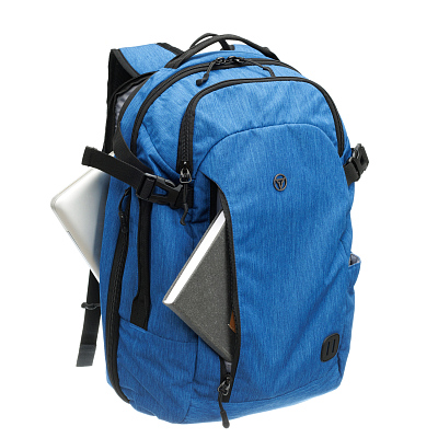 Рюкзак TORBER MOBI с отделением для ноутбука 15'', синий, полиэстер, 31 x 20 x 47 см, 29 л