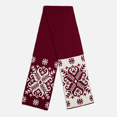 Шарф Wintertude M, красный с белым