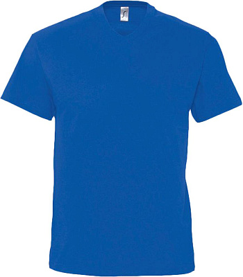 Футболка мужская с V-образным вырезом Victory 150, ярко-синяя (royal) (Синий)