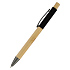 Ручка &quot;Авалон&quot; с корпусом из бамбука и софт-тач вставкой, черный - Фото 3