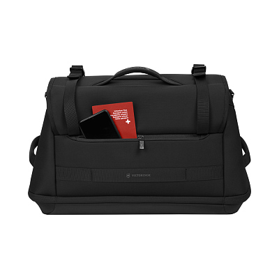 Дорожная сумка VICTORINOX Crosslight Duffel, черная, RPET полиэстер, 52x30x33 см, 37 л
